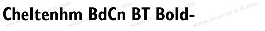 Cheltenhm BdCn BT Bold字体转换